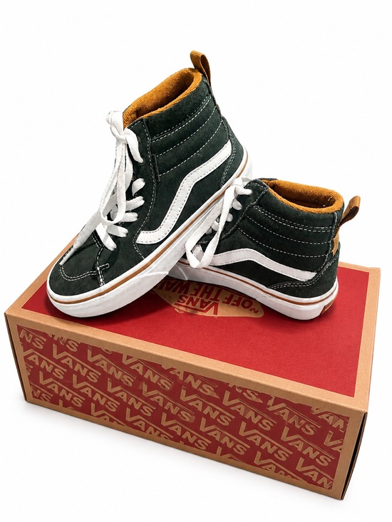 Vans Other - NWT-Vans High Top Sneakers in Blue & Mustard Lining- Size 1